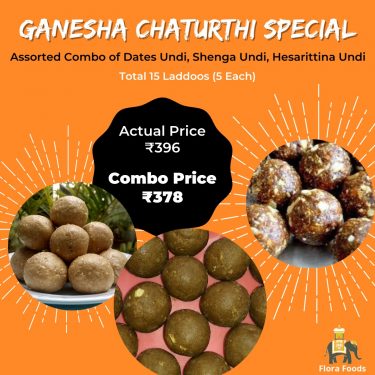 Assorted Laddus Combo 2 - Dates Laddu, Shenga Undi, Hesarittina Undi