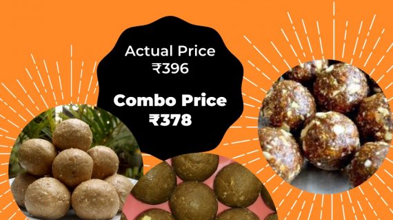 Assorted Laddus Combo 2 - Dates Laddu, Shenga Undi, Hesarittina Undi